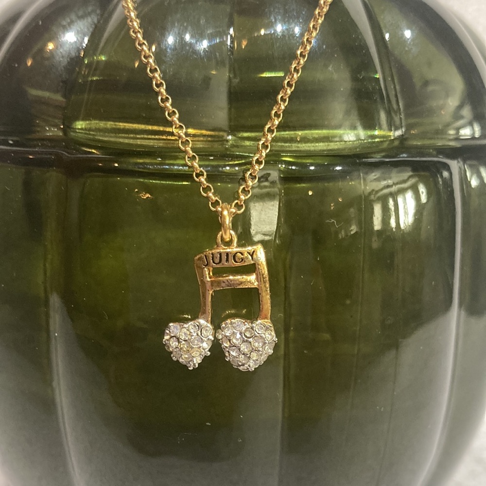 Juicy Couture Music Note Necklace (Gold)